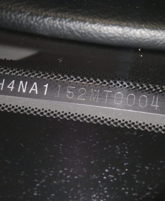 Vin car body number 1991 Acura NSX 0037